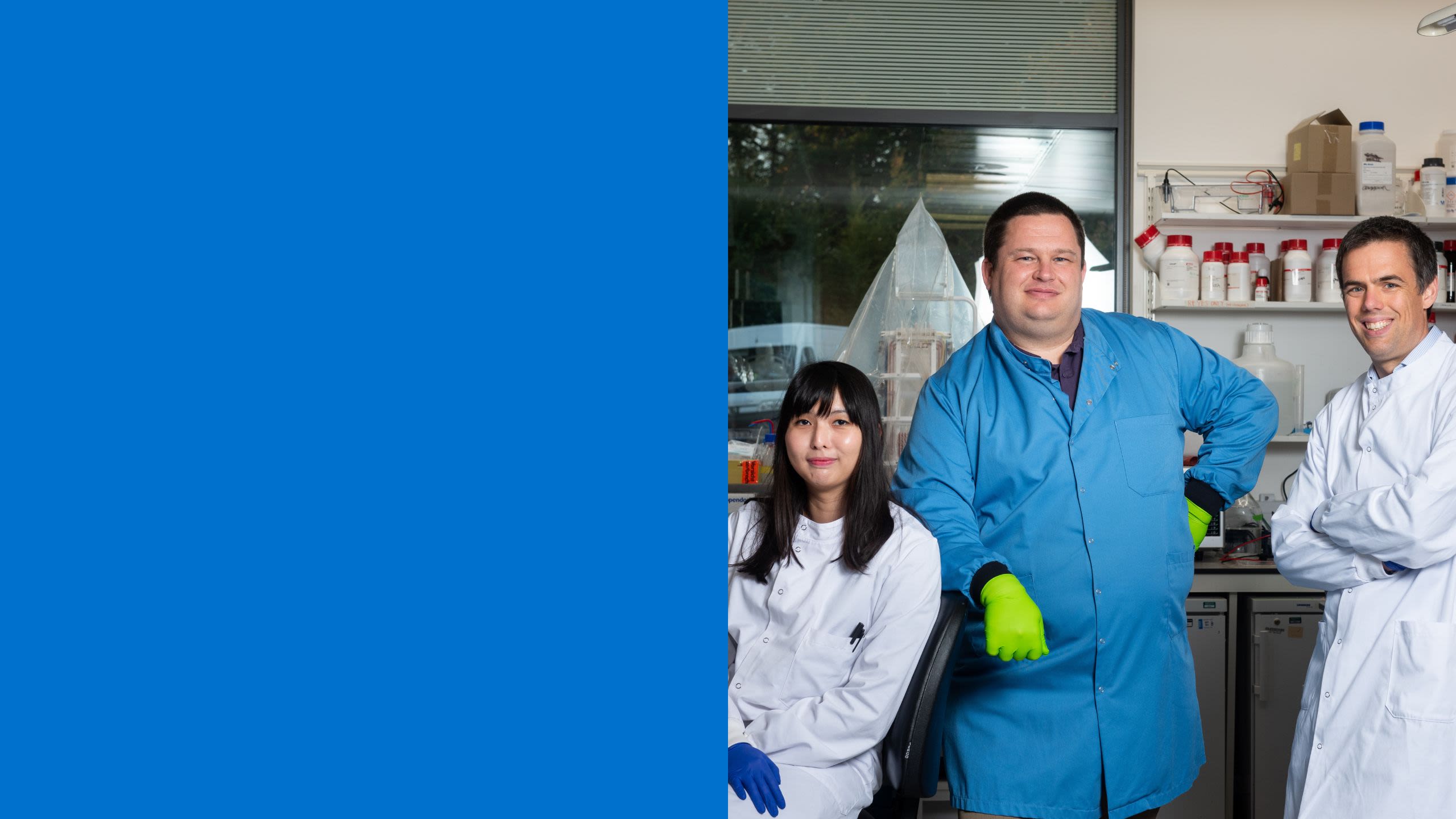 Adam Ritchie, Senior Vaccine Programme Manager, with his colleagues Dr Carina Joe and Dr Sandy Douglas