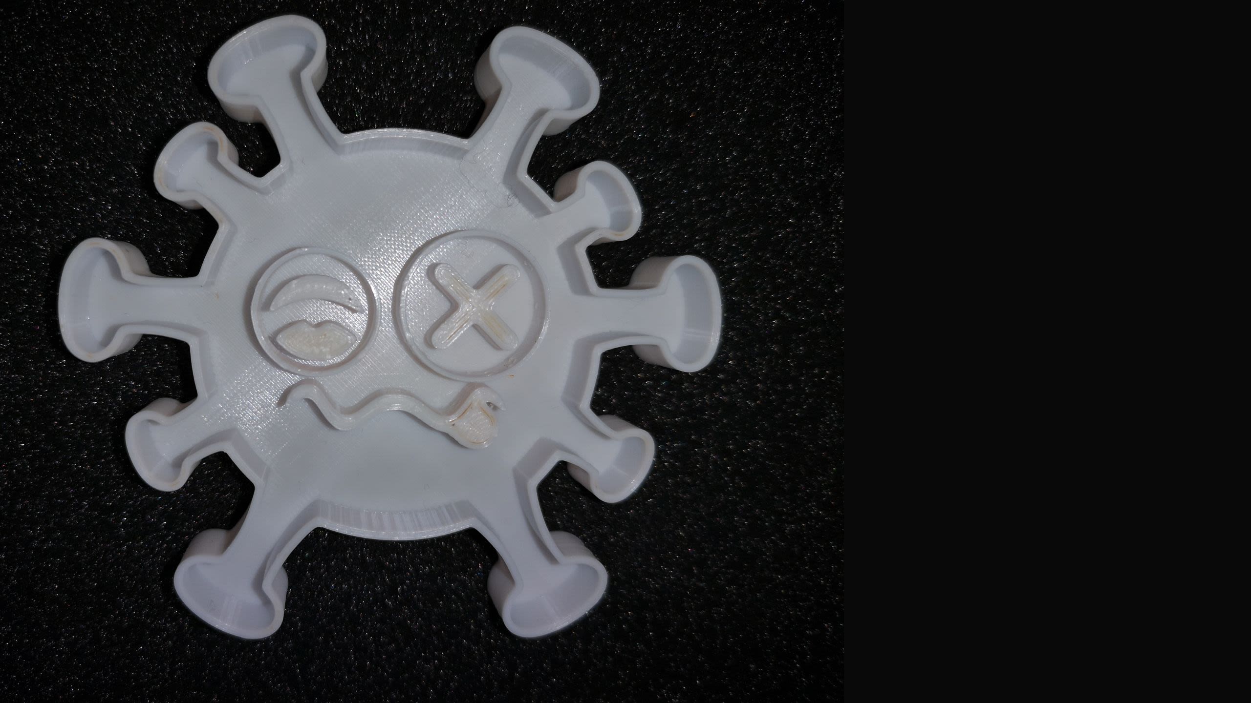 Virus-shaped cookie cutter