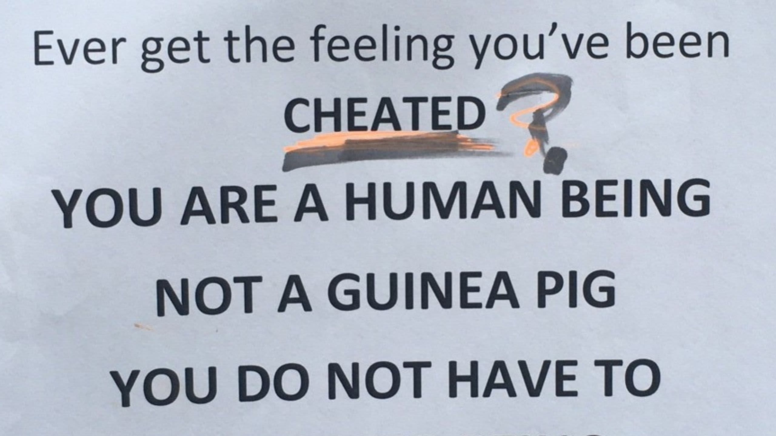 Anti-vaccine poster, by unknown, Oxford, November 2021 (Inv 18496)