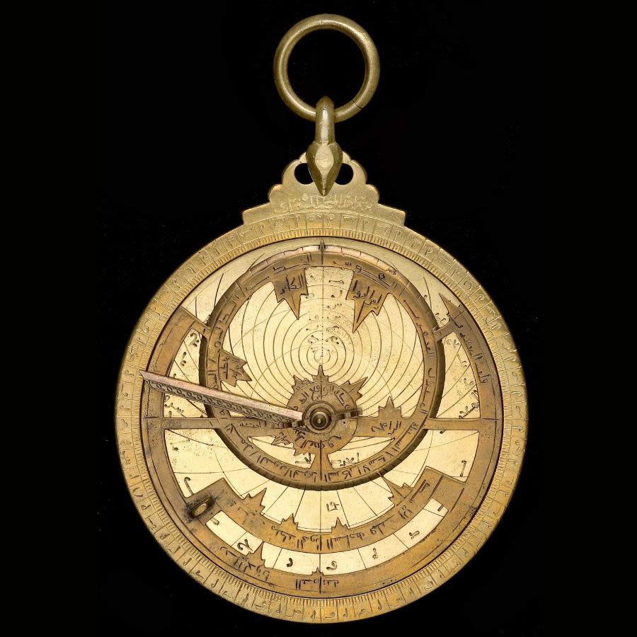 Astrolabe, by Khafif, Syro-Egyptian, Late 800s CE 270s/80s AH (Inv: 47632)